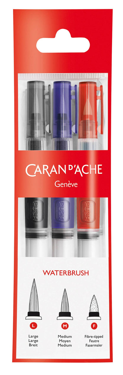 Caran d'Ache - Set of 3 Water Brushes