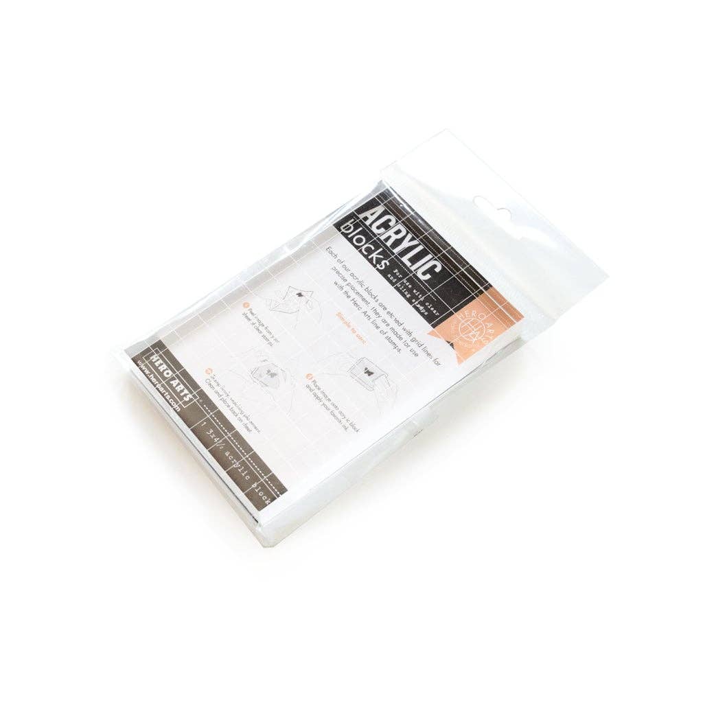 Hero Arts + Spellbinders - Hero Arts 3" x 4.5" Acrylic Block