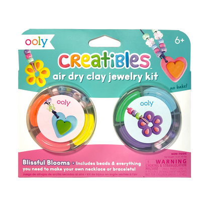 Ooly - Creatibles: Air Dry Clay Jewelry Kit - Blissful Blooms