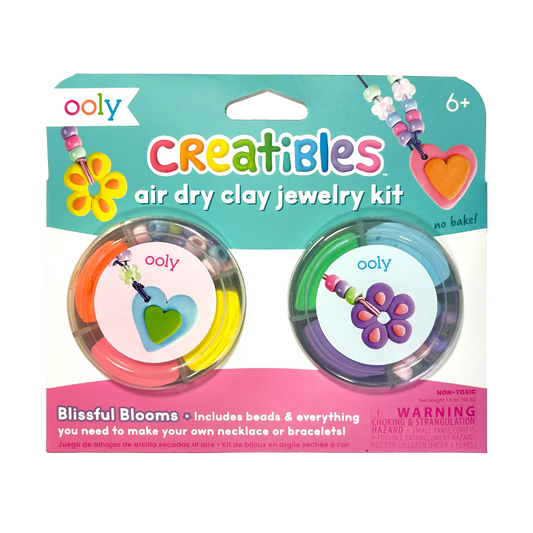 Ooly - Creatibles: Air Dry Clay Jewelry Kit - Blissful Blooms
