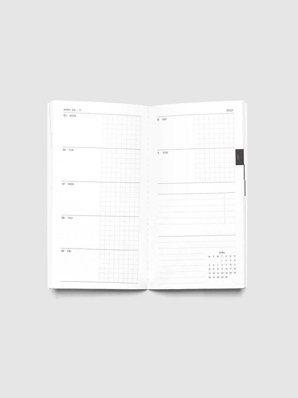 Cloth & Paper - 2027 Dated Travel Notebook Set - Weekly Horizontal -  Pocket Plus