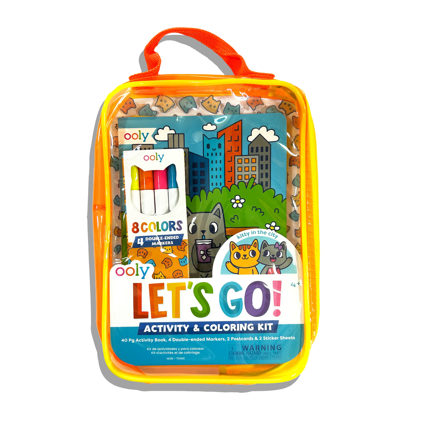 Ooly - Let's Go!: Activity & Coloring Kit - Kitty In The City