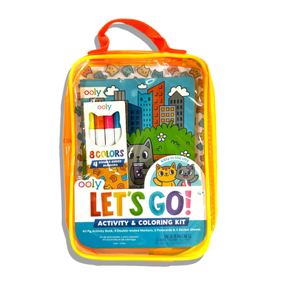 Ooly - Let's Go!: Activity & Coloring Kit - Kitty In The City
