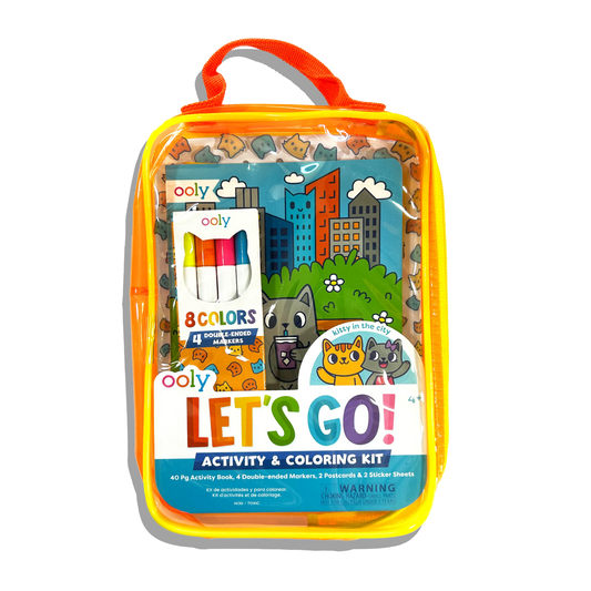 Ooly - Let's Go!: Activity & Coloring Kit - Kitty In The City