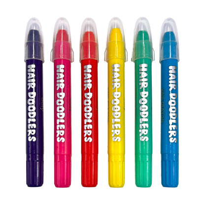 Ooly - Hair Doodlers: Hair Crayons - Set of 6