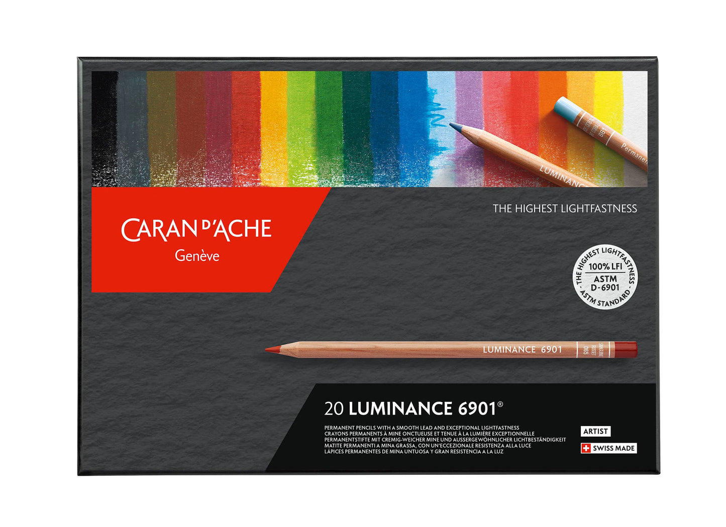 Caran d'Ache - Set of 20 Colored Pencils LUMINANCE™