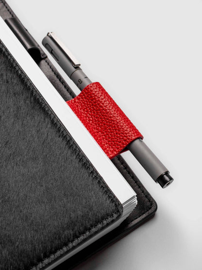 Cloth & Paper - Magnetic Bookmark Pen Holder - Leather