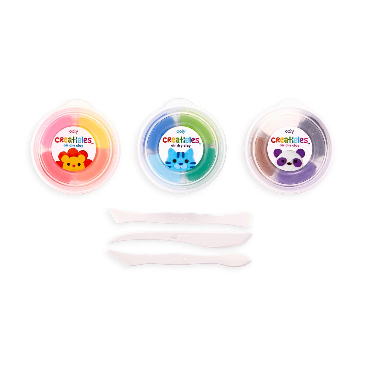 OOLY Creatibles DIY Air Dry Clay Kit - Set of 12