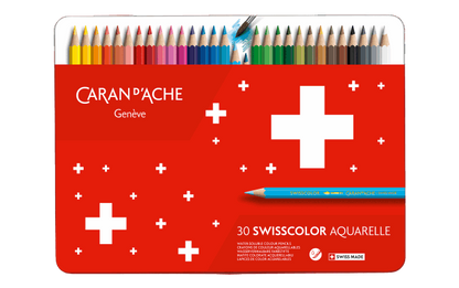 Caran D'ache - Water-Soluble Pencils Swisscolor Metal Box