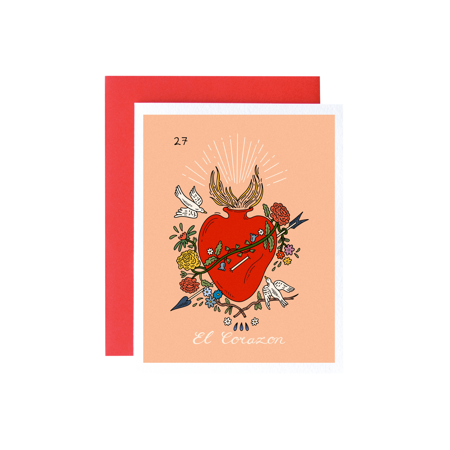 Corazon Loteria Card