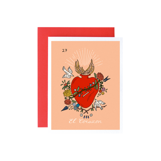 Corazon Loteria Card