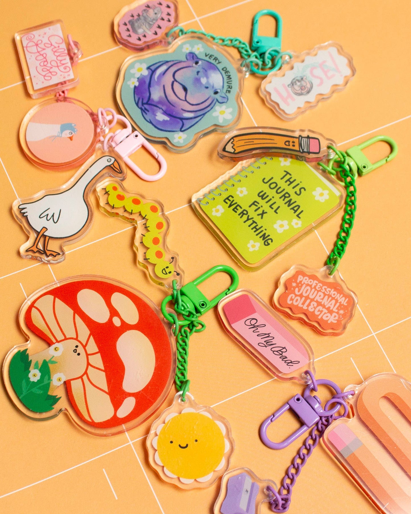 Bobo Design Studio - This Journal Will Fix Everything - Trinket Charm Keychain