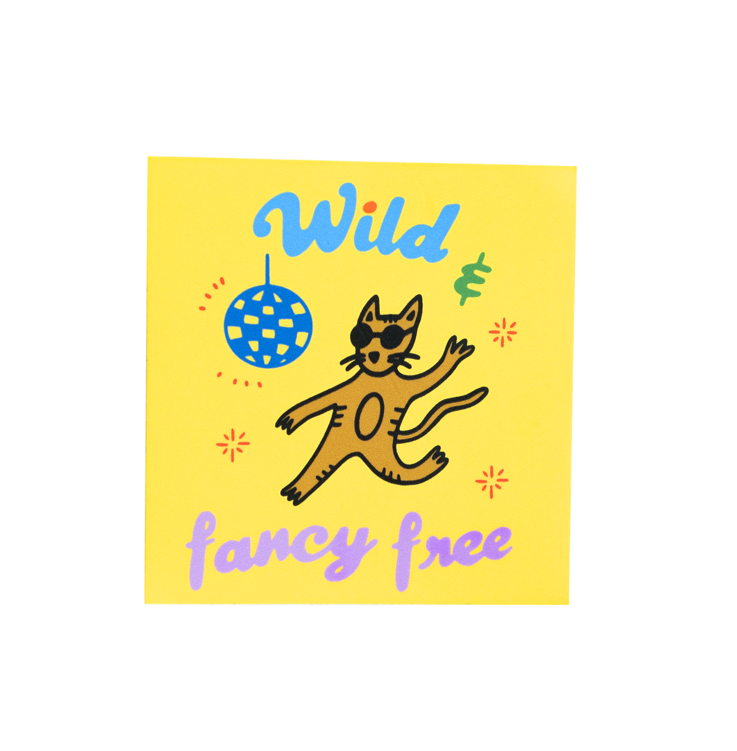 Wild Fancy Free Sticker