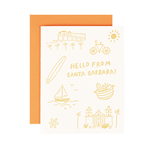 Hello from Santa Barbara Card