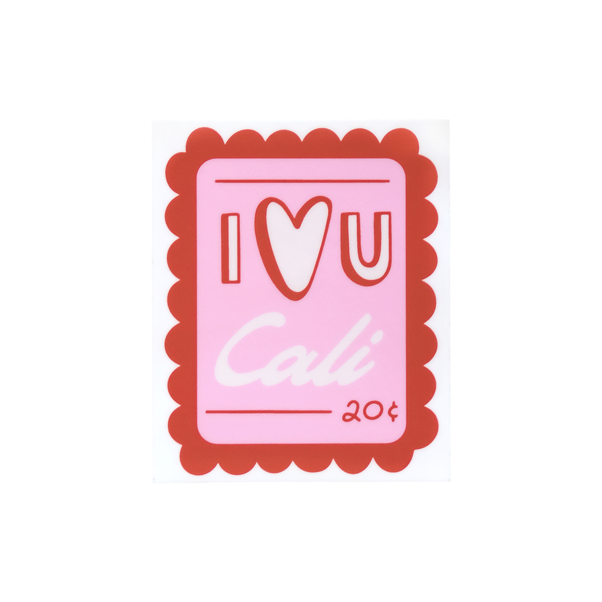 I Love You Cali Sticker