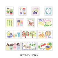 Midori - Yuru Log Sticker Roll - Stamps