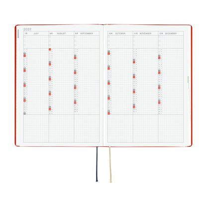 Hobonichi - Techo HON 2027 - A5 Yumi Kitagishi: White Cat and Rabbit's Tea Room