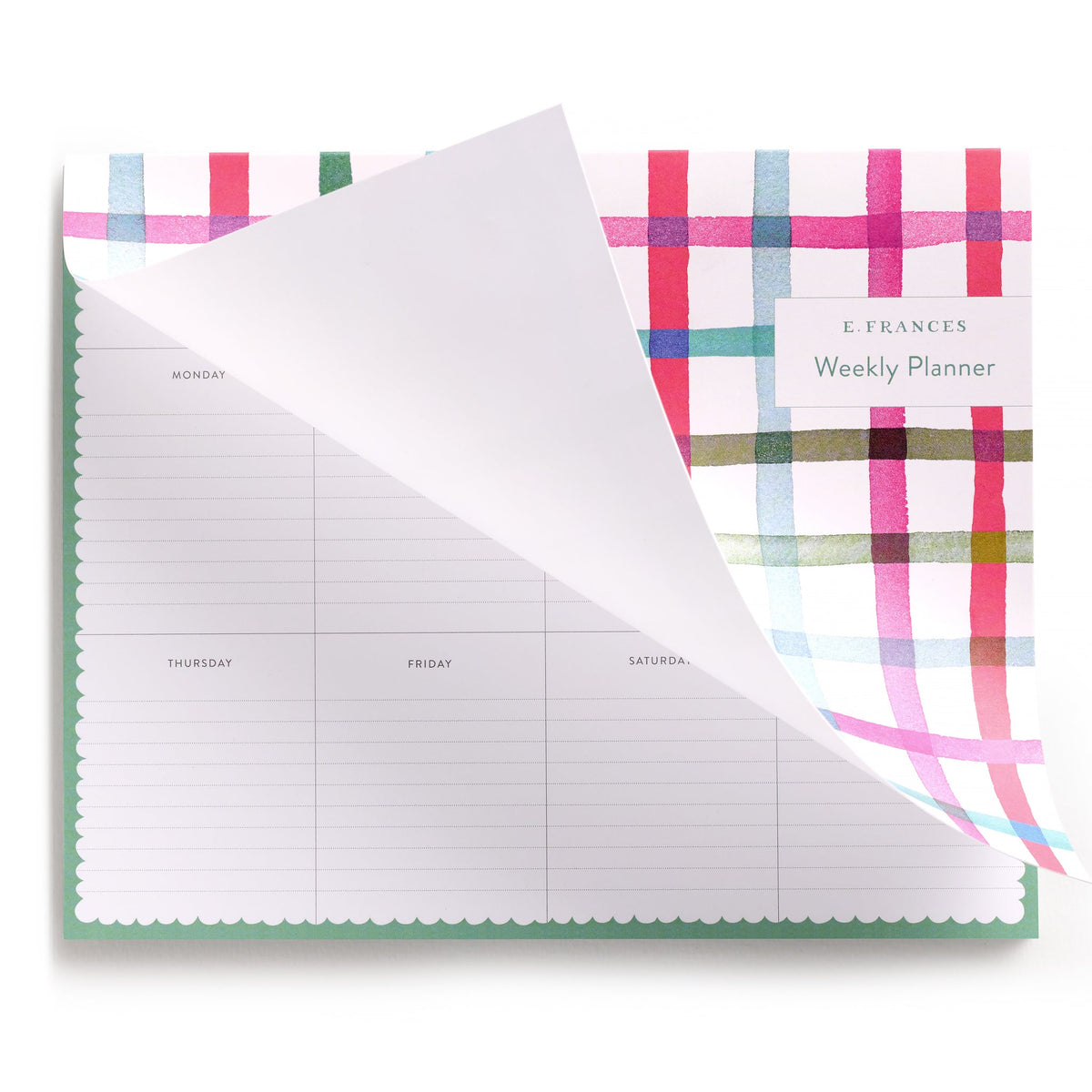 E. Frances Paper - Planner - Happy Plaid Covered Weekly