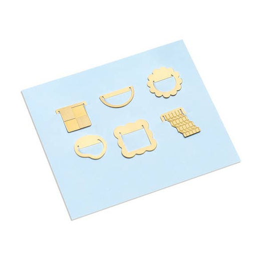 Papier Curious Shapes Brass Paper Clips