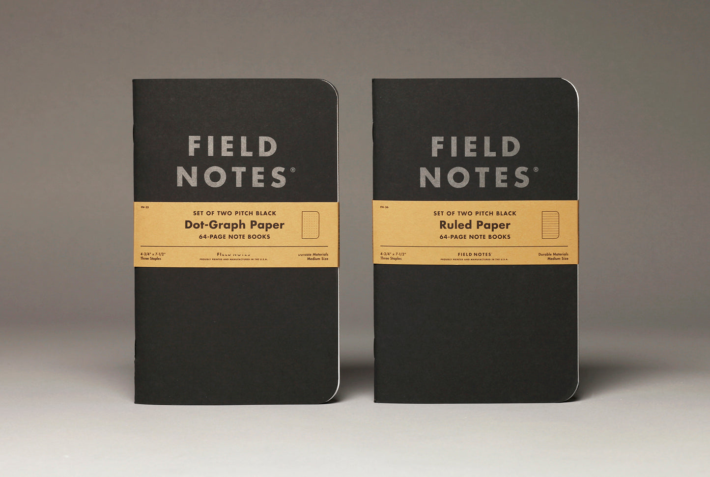 Field Notes - Pitch Black Notebook - 2-Packs