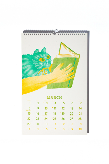 Bromstad Printing Co. Risograph Wall Calendar - Butterfly Days