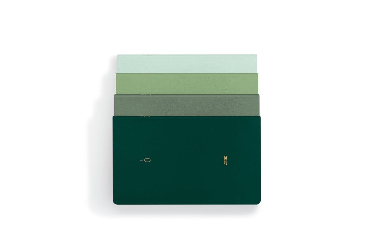 Leuchtturm1917 - Quarterly Daily Planner - Shades of Green A6 Dotted