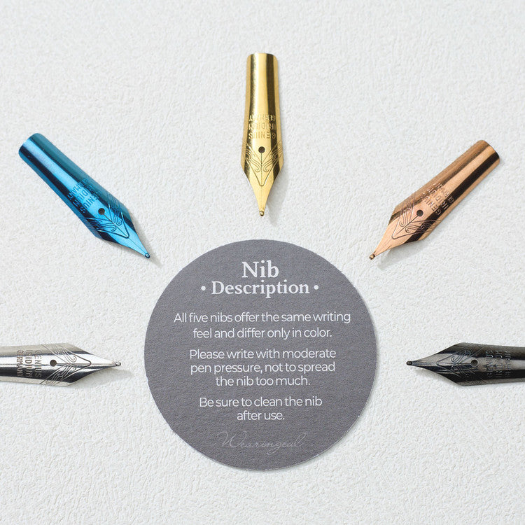 Wearingeul Ink - Writer's Nibs - Set of 5