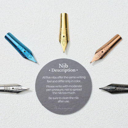 Wearingeul Ink - Writer's Nibs - Set of 5