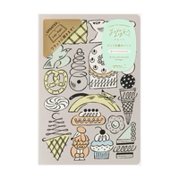Midori - Yuru Log - B6 Notebook Insert - Sweets & Animals