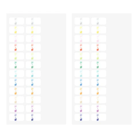 Midori - Chiratto Index Labels - Numbered