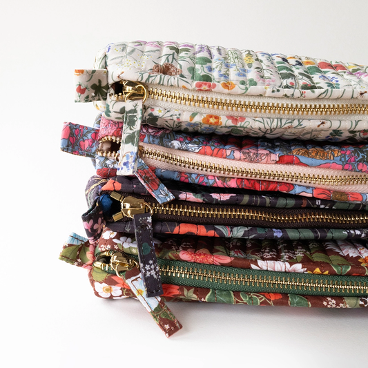 Botanica Paper Co. Cotton Quilted Pencil Pouch