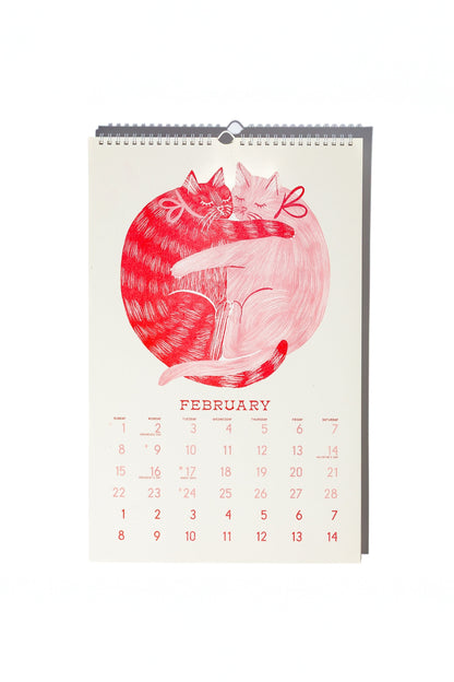 Bromstad Printing Co. Risograph Wall Calendar - Butterfly Days