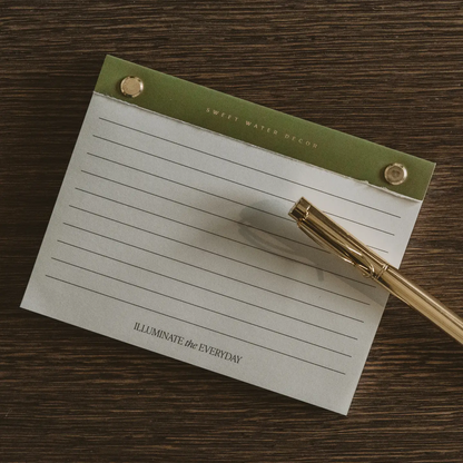 Sweet Water Decor - Small Gold Rivet Notepad