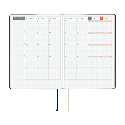 Hobonichi - Techo HON 2027 - A6 Slash (Navy)