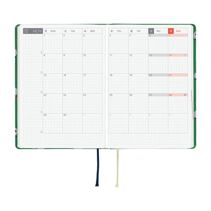 Hobonichi - Techo HON 2027 - A6 Bow & Tie: Sheep Sheep Sheep