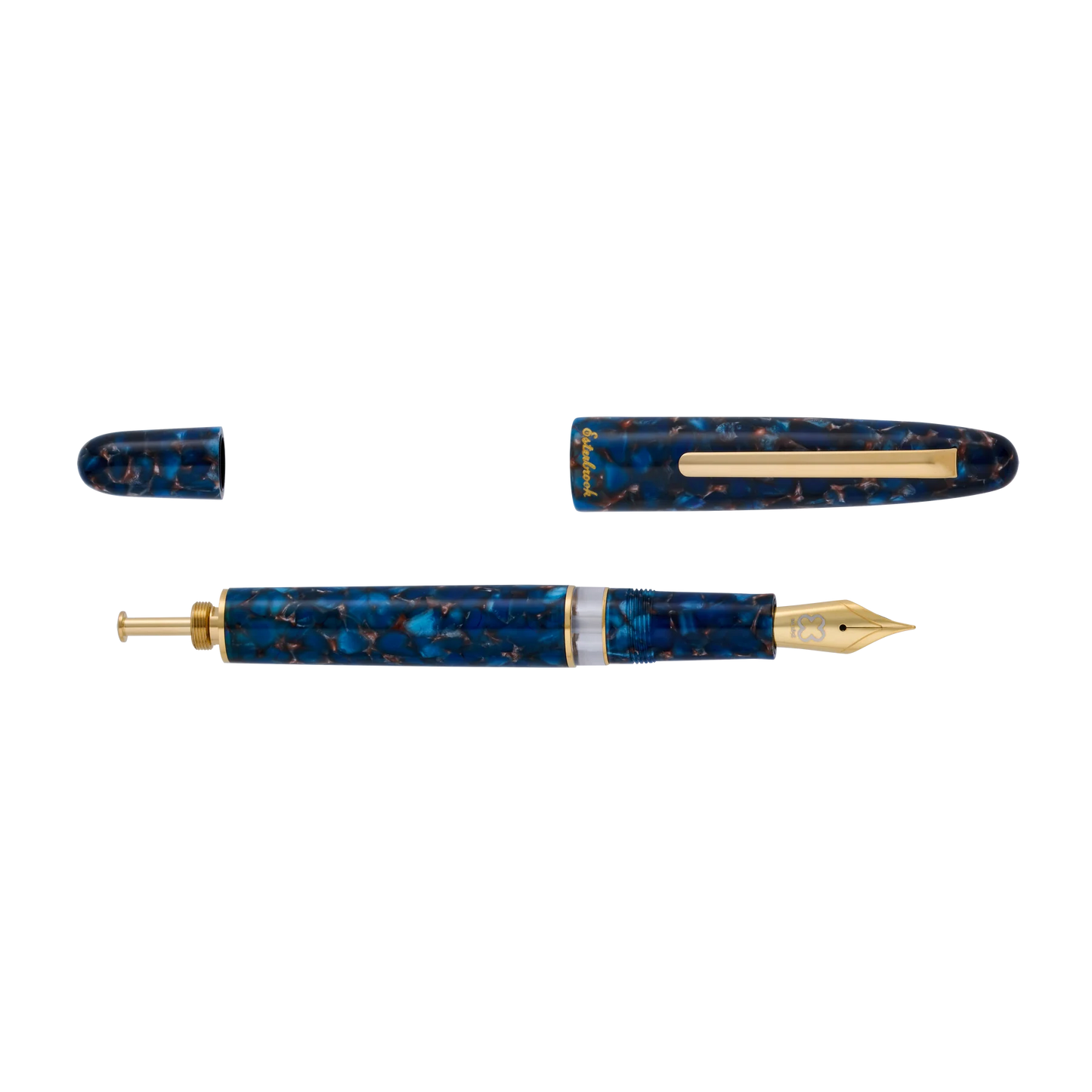 Esterbrook Pens - Estie Fountain Pen - Nouveau Blue Gold Trim