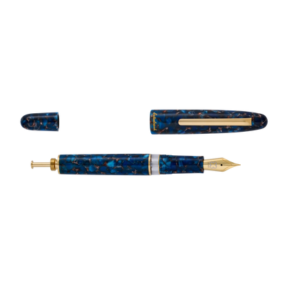 Esterbrook Pens - Estie Fountain Pen - Nouveau Blue Gold Trim