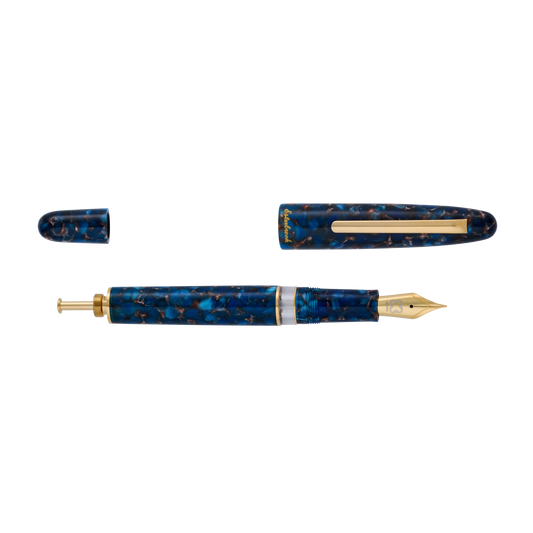 Esterbrook Pens - Estie Fountain Pen - Nouveau Blue Gold Trim