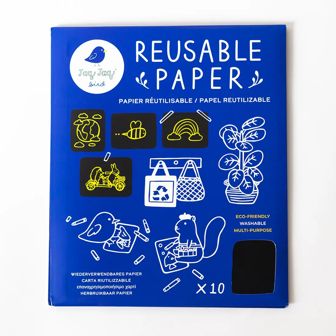Jaq Jaq Bird - Reusable & Erasable Paper - 10 Pack