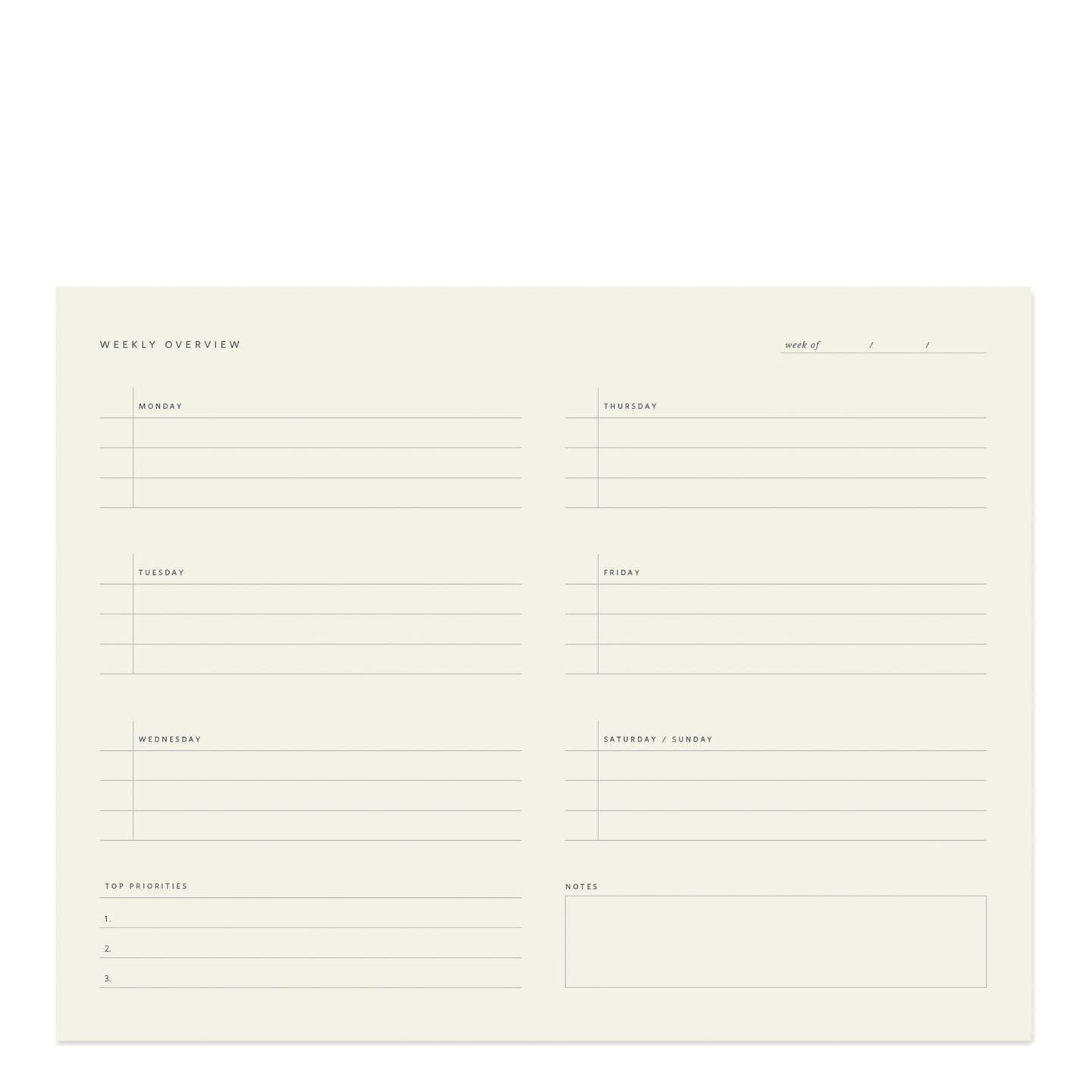 Ramona & Ruth Undated Weekly Desk Pad