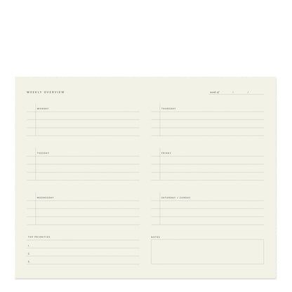 Ramona & Ruth Undated Weekly Desk Pad