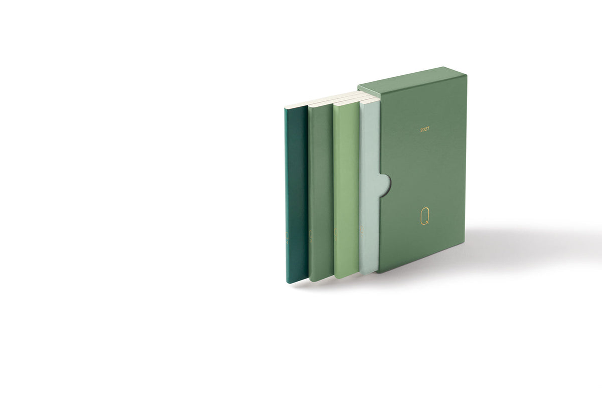 Leuchtturm1917 - Quarterly Daily Planner - Shades of Green A6 Dotted