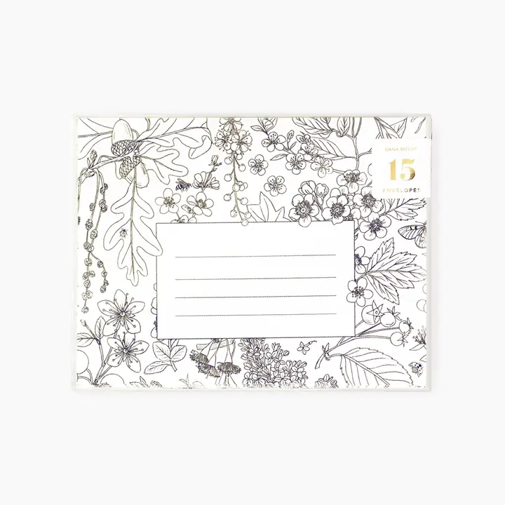 Botanica Paper Co. - Boxed set of 15 Envelopes