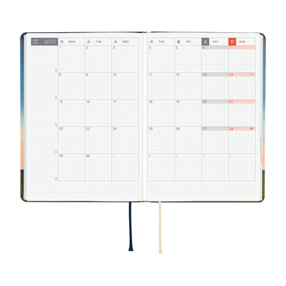 Hobonichi - Techo HON 2027 - A6 Hiroko Kubota: String Telephone Unit the Moon is Full