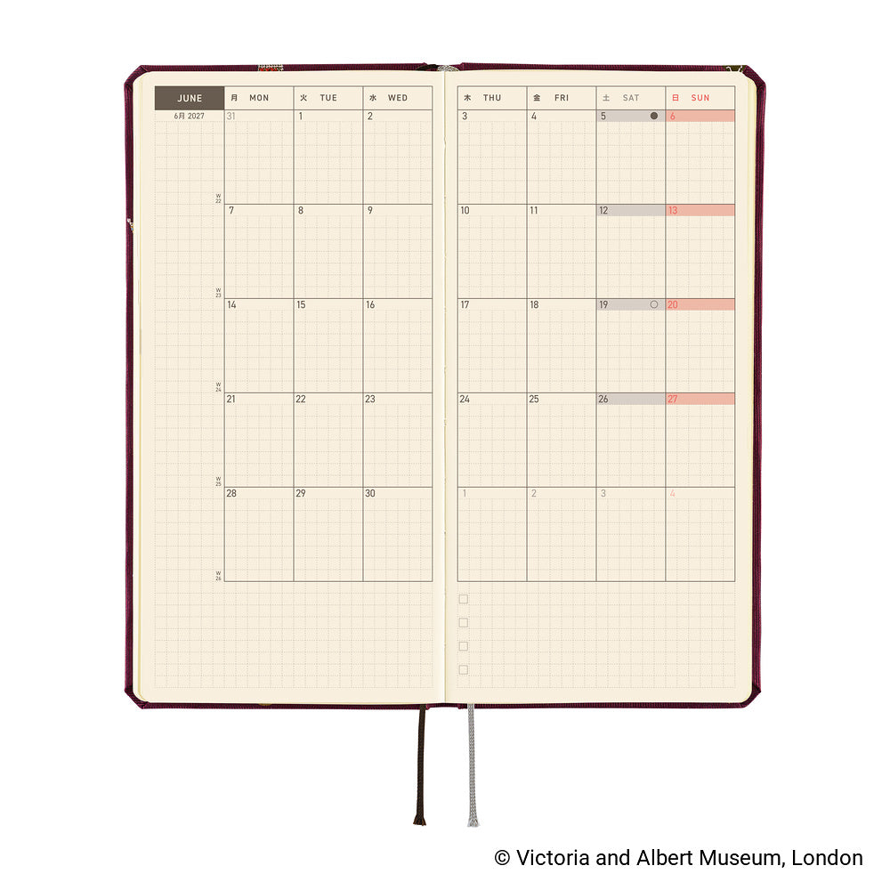 Hobonichi - Techo 2027 Weeks - V&A Series: Welcome to the V&A