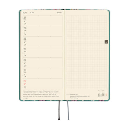 Hobonichi - Techo HON 2027 - Weeks Yumi Kitagishi: White Cat Wallpaper