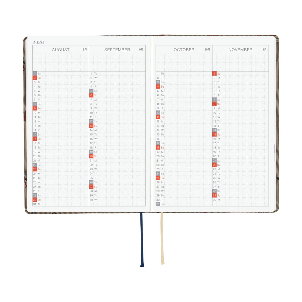 Hobonichi Techo HON 2026 - A6 Bow & Tie: In the Forest