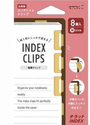 Midori - Chiratto Index Clips - 8 pieces