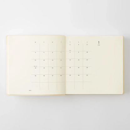 MD - 2027 A5 Square Diary - 1 Day 1 Page