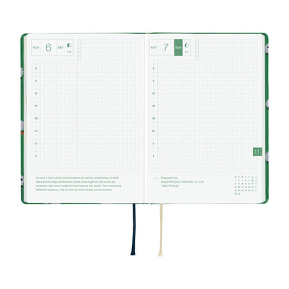Hobonichi - Techo HON 2027 - A6 Bow & Tie: Sheep Sheep Sheep
